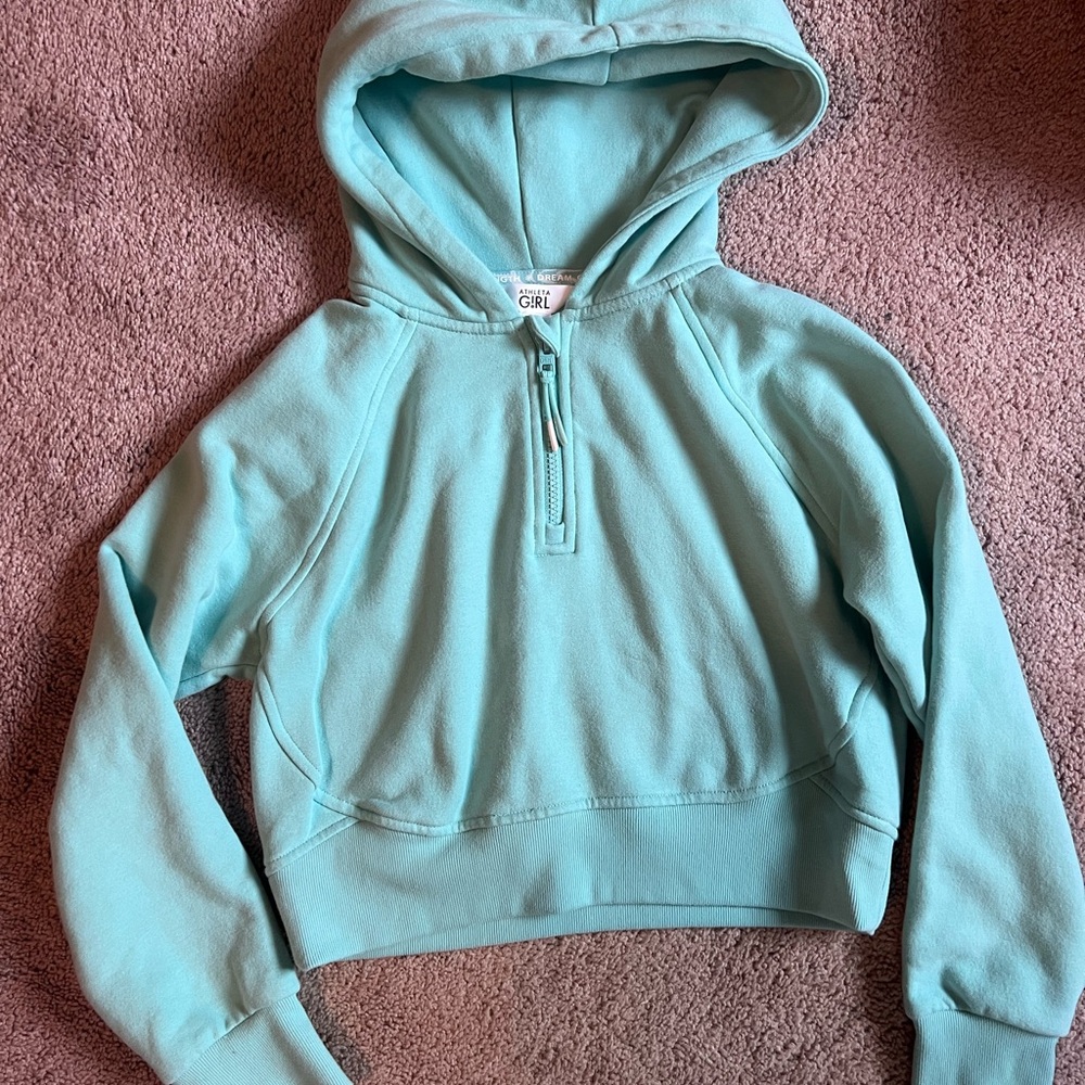 Athleta Girl All Day Cropped Hooded Sweatshirt